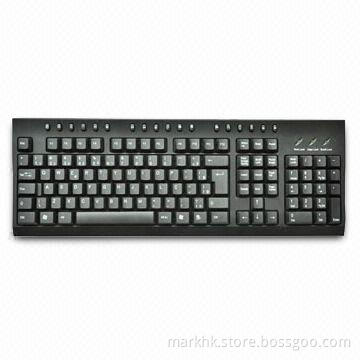 Multimedia Keyboard with Sensitive Feedback, 10 Million Key Strokes Lifespan and Ergonomics Design